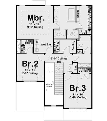 Second Floor for House Plan #963-00744