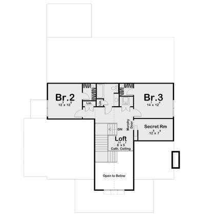 Second Floor for House Plan #963-00746