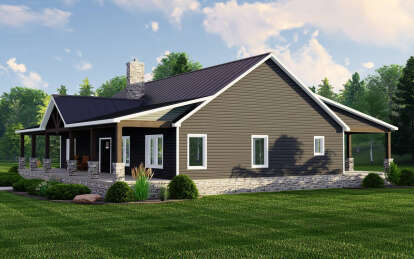 Country House Plan #5032-00222 Elevation Photo