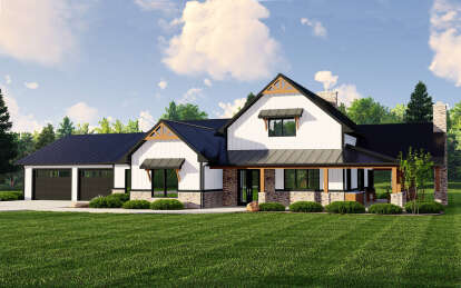 House Plan House Plan #28697 Angled Front Elevation