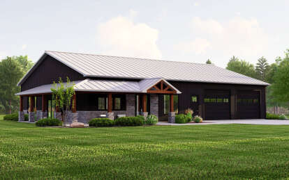 Barn House Plan #5032-00225 Elevation Photo