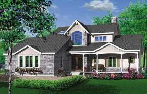 Country House Plan #034-00029 Elevation Photo