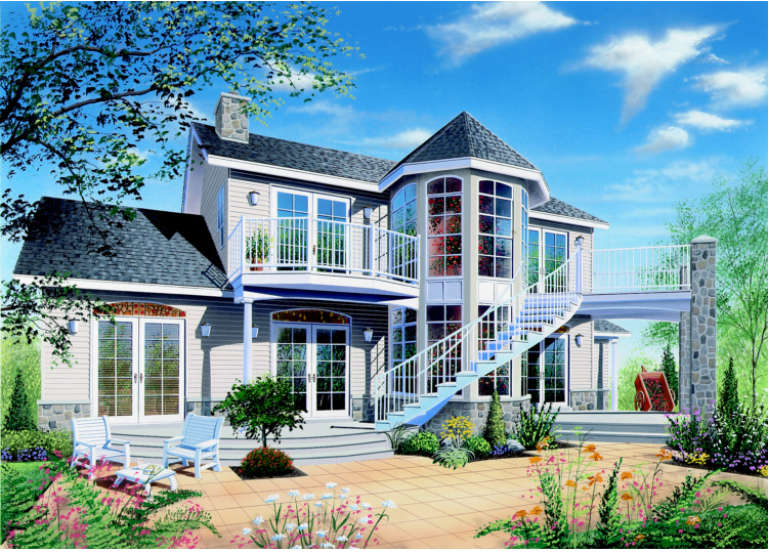 House Plan House Plan #287 Rear Elevation