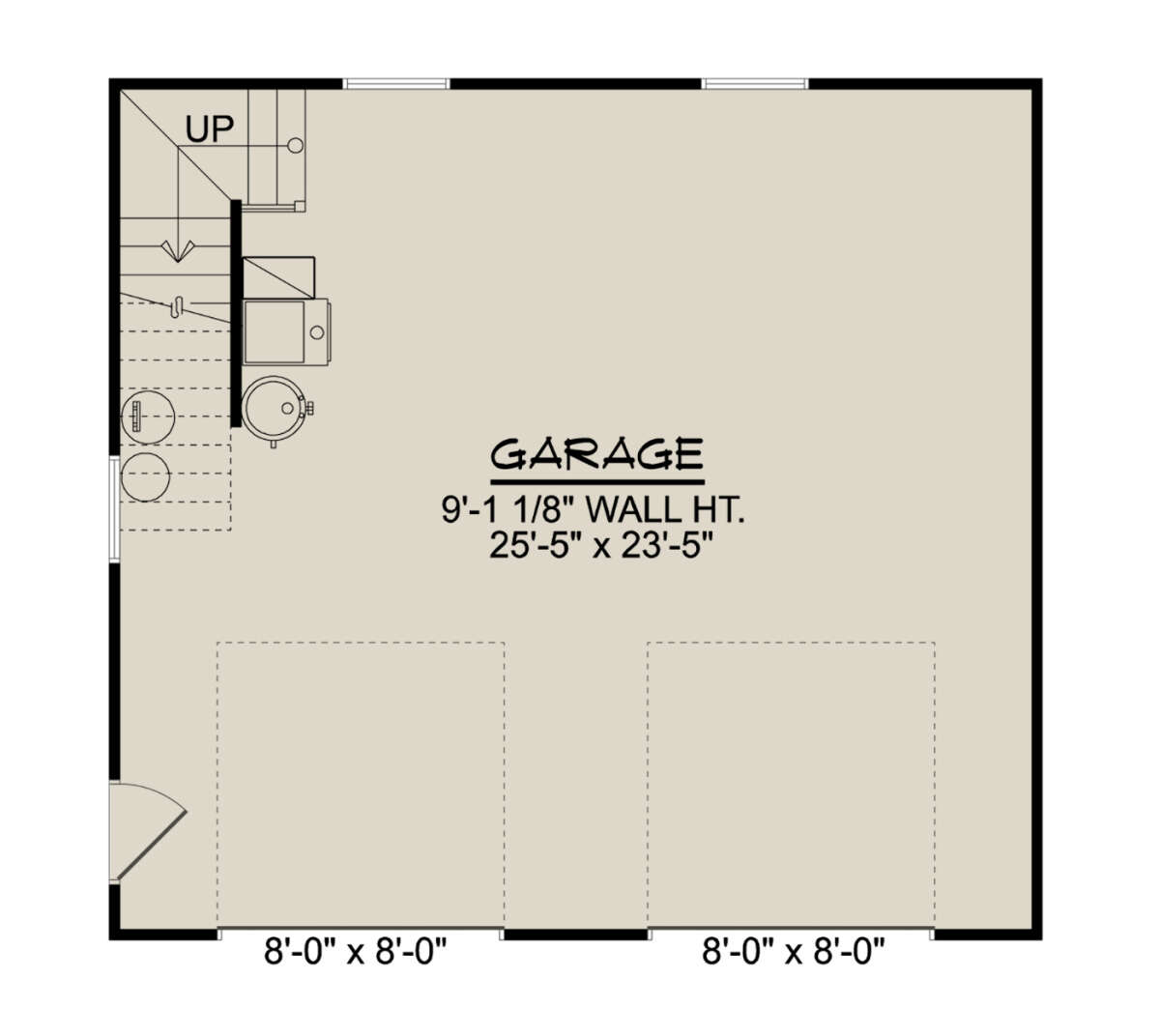 Garage Floor for House Plan #5032-00226