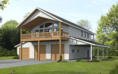 House Plan House Plan #28704 Angled Front Elevation