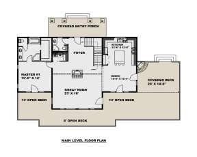 Main Floor  for House Plan #039-00719