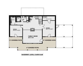 Basement for House Plan #039-00719