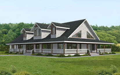 Farmhouse House Plan #039-00720 Elevation Photo