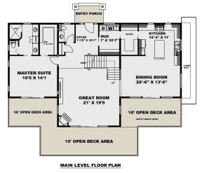 Main Floor  for House Plan #039-00721