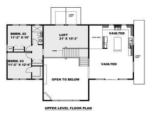 Second Floor for House Plan #039-00721