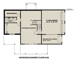 Basement for House Plan #039-00721