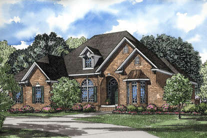 Traditional House Plan #110-00036 Elevation Photo