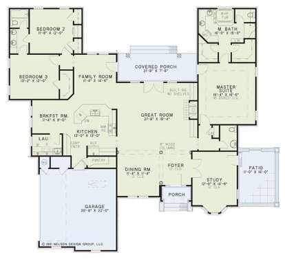 Main Floor for House Plan #110-00036
