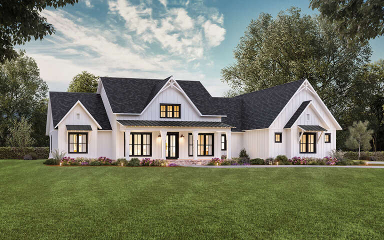 Modern Farmhouse House Plan #4534-00092 Elevation Photo