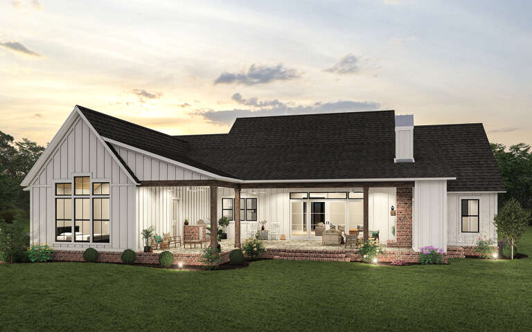 Modern Farmhouse House Plan #4534-00092 Elevation Photo