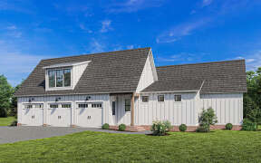 Modern Farmhouse House Plan #4534-00092 Elevation Photo