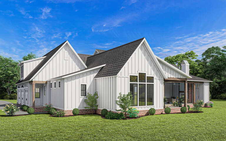 Modern Farmhouse House Plan #4534-00092 Elevation Photo