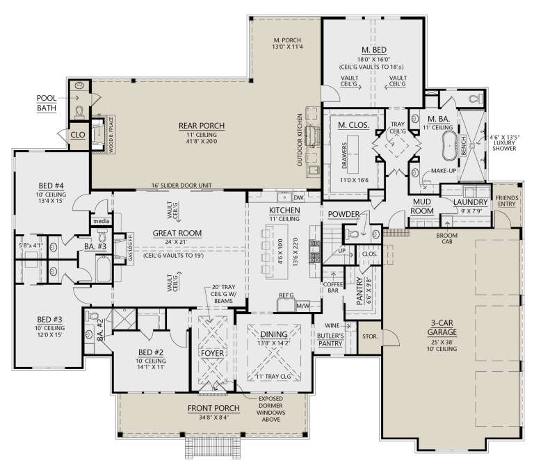 House Plan House Plan #28710 Drawing 1
