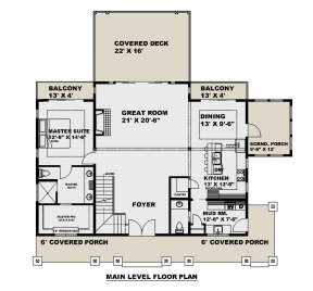 Main Floor  for House Plan #039-00722