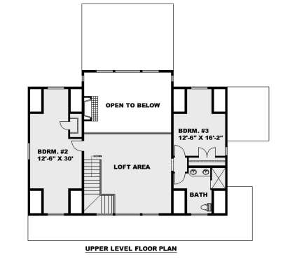 Second Floor for House Plan #039-00722