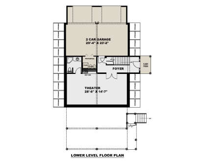 First Floor for House Plan #039-00723