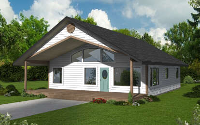 House Plan House Plan #28713 Angled Front Elevation