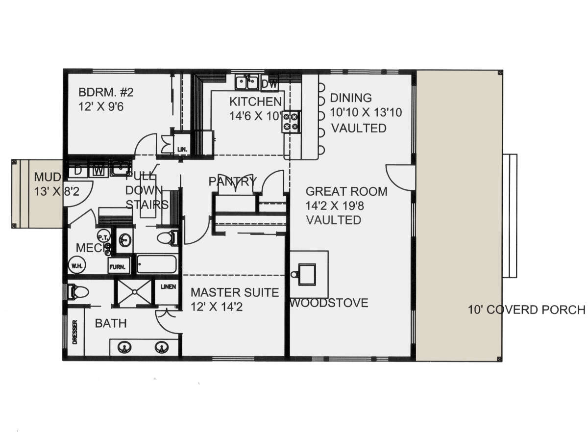 Main Floor  for House Plan #039-00724