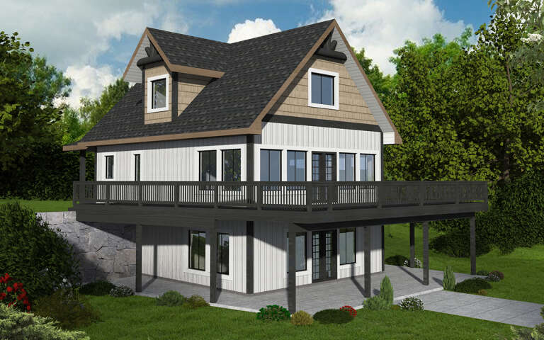 House Plan House Plan #28714 Angled Front Elevation