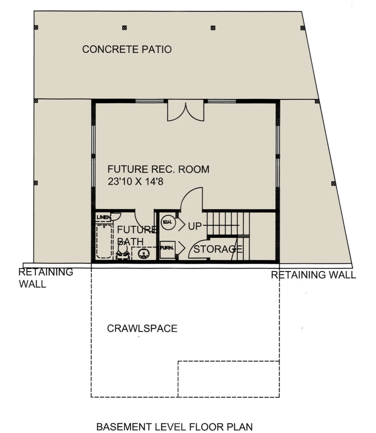 Basement for House Plan #039-00725