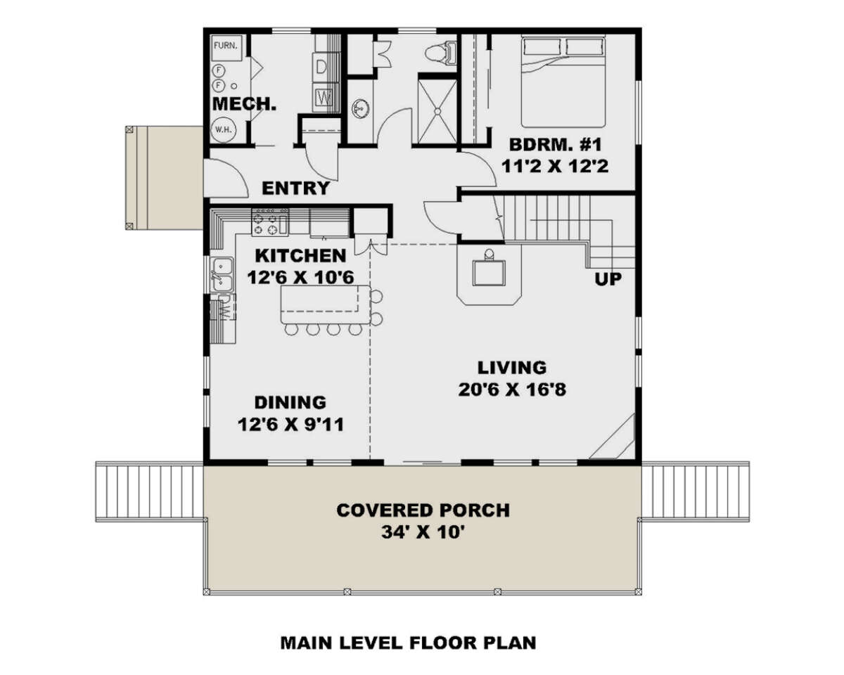 Main Floor  for House Plan #039-00726