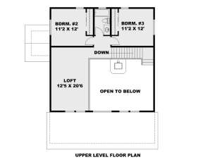 Second Floor for House Plan #039-00726