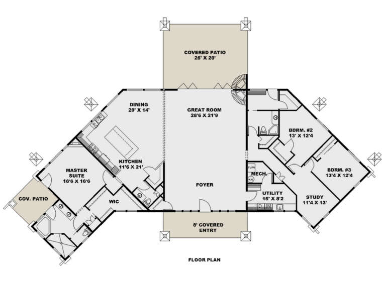 House Plan House Plan #28716 Drawing 1