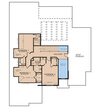Second Floor for House Plan #8318-00340