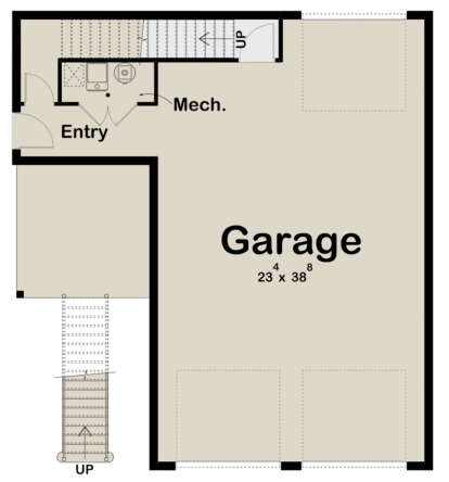 First Floor for House Plan #963-00748