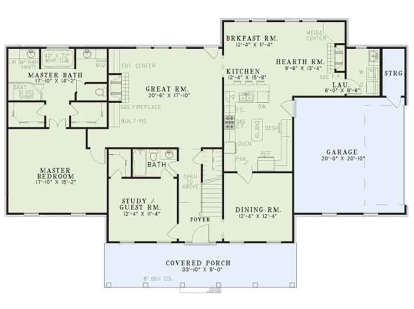 Main Floor for House Plan #110-00037