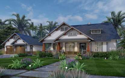 House Plan House Plan #28720 Angled Front Elevation