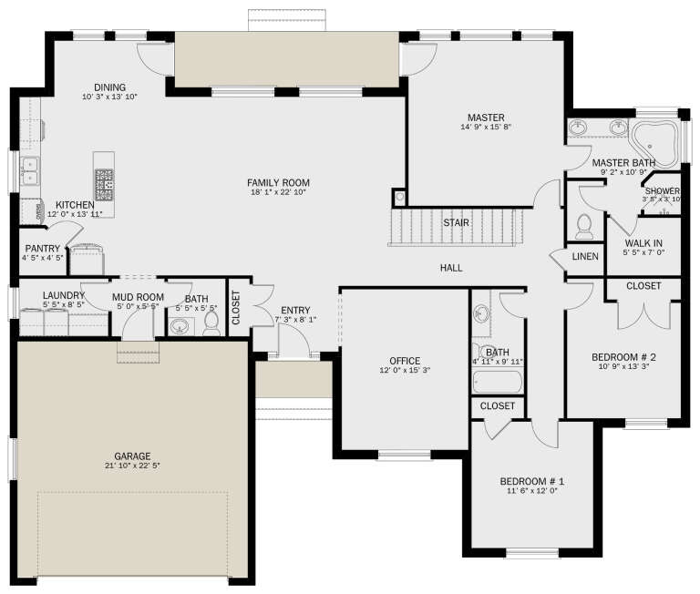 House Plan House Plan #28721 Drawing 1