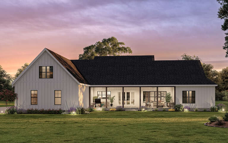 Modern Farmhouse House Plan #009-00337 Elevation Photo