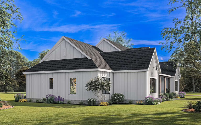 Modern Farmhouse House Plan #009-00337 Elevation Photo