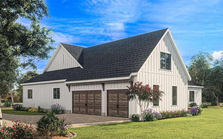 Modern Farmhouse House Plan #009-00337 Elevation Photo