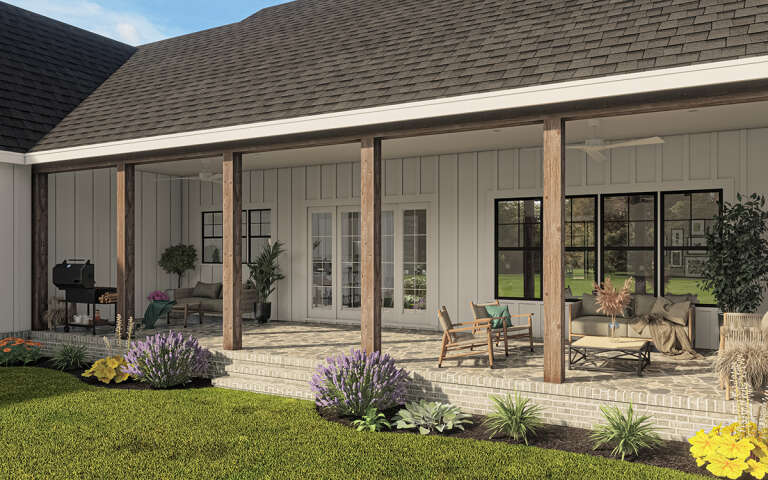 Modern Farmhouse House Plan #009-00337 Elevation Photo