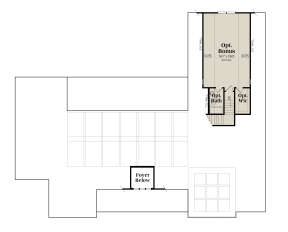 Optional Bonus Room for House Plan #009-00337