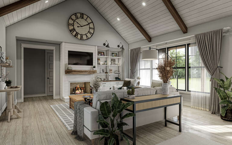 Modern Farmhouse House Plan #009-00337 Additional Photo