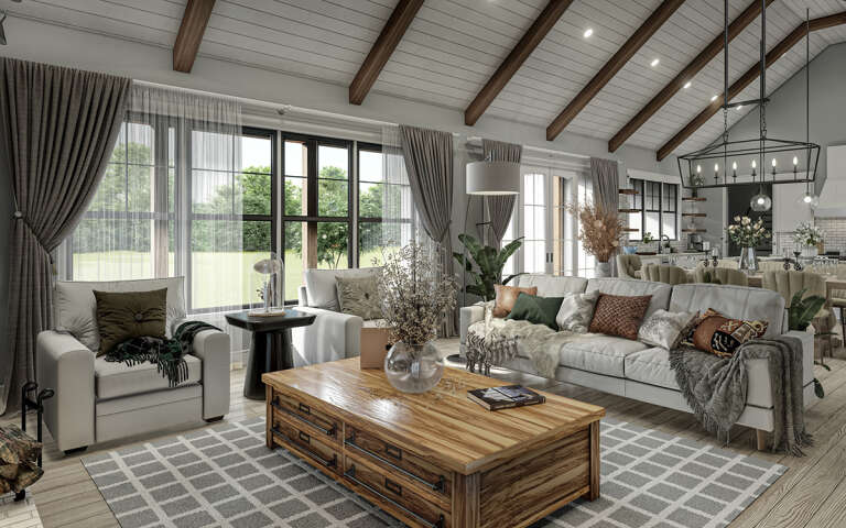 Modern Farmhouse House Plan #009-00337 Additional Photo
