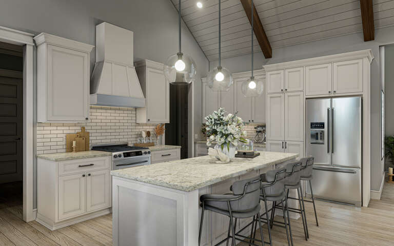 Modern Farmhouse House Plan #009-00337 Additional Photo