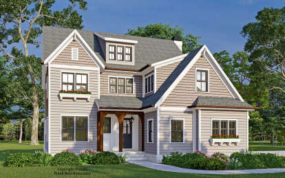 House Plan House Plan #28724 Angled Front Elevation