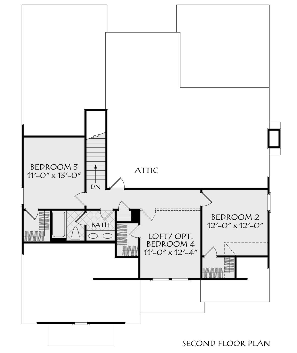 Second Floor for House Plan #8594-00472