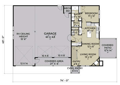 Main Floor  for House Plan #2464-00093
