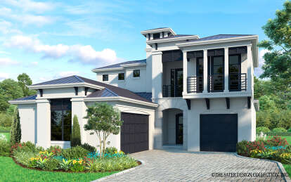 House Plan House Plan #28730 Angled Front Elevation
