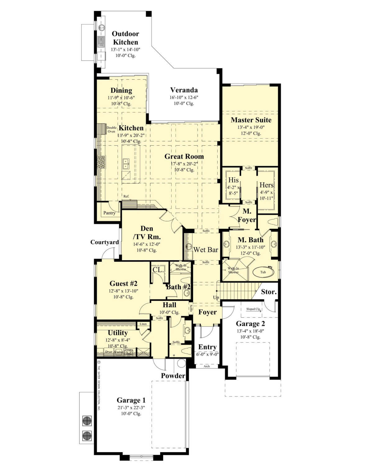 Coastal Plan: 3,882 Square Feet, 5 Bedrooms, 4.5 Bathrooms - 8436-00109